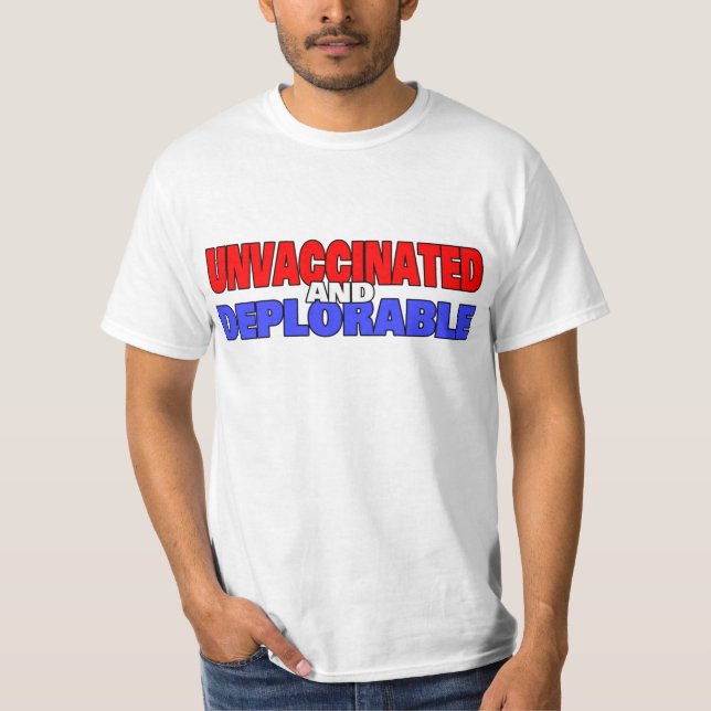 Camiseta No vacunados y deplorables (Anverso)