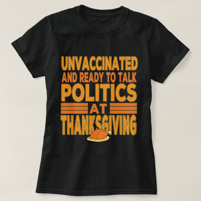 Camiseta No vacunados y listos para hablar sobre política A (Diseño del anverso)