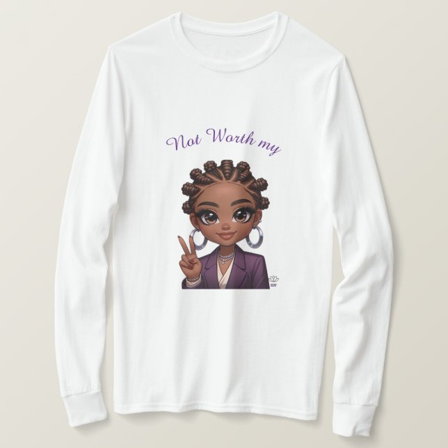 Camiseta No vale mi paz (Anverso del diseño)