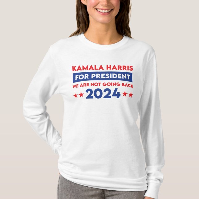 Camiseta No Vamos A Regresar Kamala Harris Por El President (Anverso)