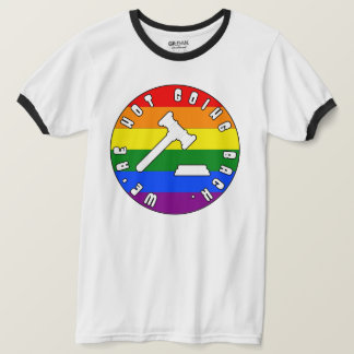 Camiseta No vamos a retroceder los derechos del ORGULLO