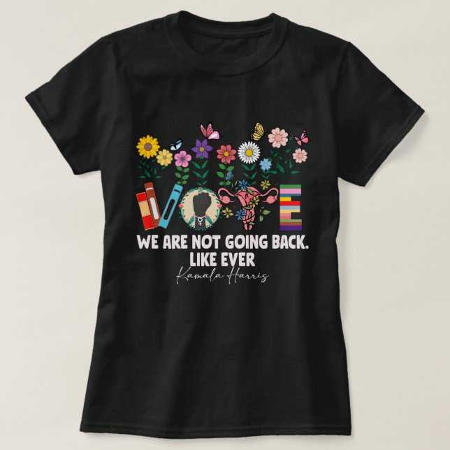 Camiseta no vamos a volver (Diseño del anverso)