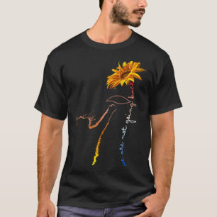 Camiseta No van a regresar un gato lindo girasol Kamala-har