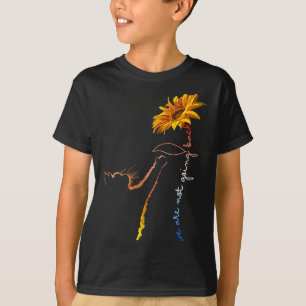 Camiseta No van a regresar un gato lindo girasol Kamala-har