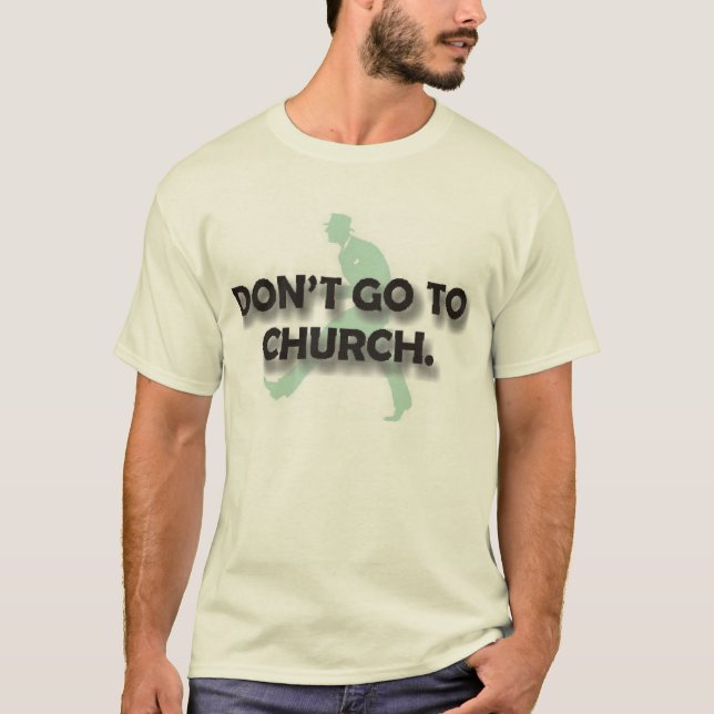 Camiseta No vaya a la iglesia (Anverso)