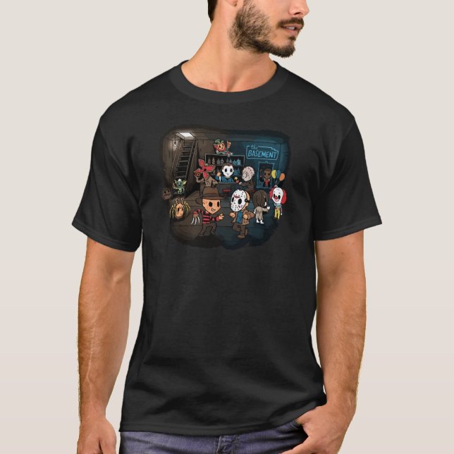 Camiseta No vayas al sótano (Anverso)