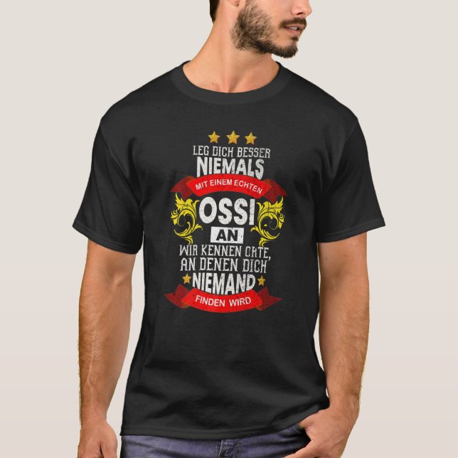 Camiseta No vayas con Ossi, Ddr Ossi (Anverso)