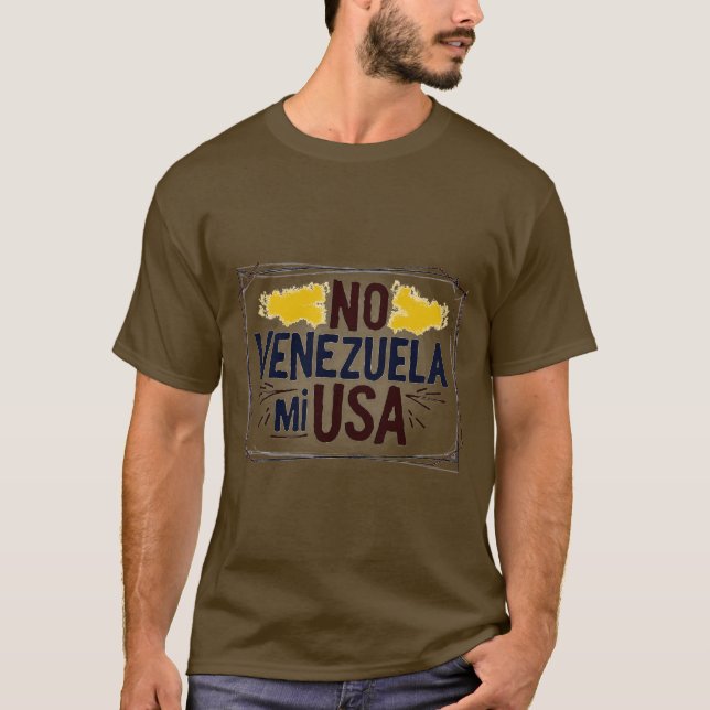 Camiseta No venezolanos a Estados Unidos (Anverso)