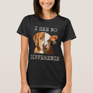 Camiseta No Veo Diferencia Vegetariana Vega Vaca Y Perro L