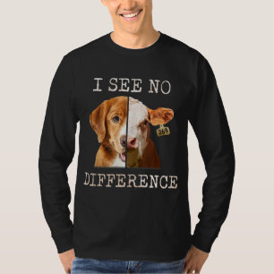 Camiseta No Veo Diferencia Vegetariana Vega Vaca Y Perro L