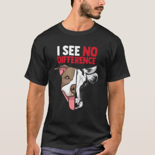 Camiseta No Veo Diferencia Vegetariano Vegano Vaca Y Perro