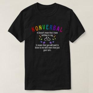 Camiseta No verbal