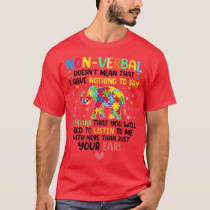 Camiseta No Verbales No Significa Que No Tengo Nada Que Dec