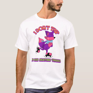 Camiseta No viajo, hago trucos de patinaje sobre hielo