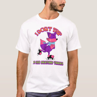 Camiseta No viajo, hago trucos de patinaje sobre hielo