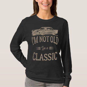 Camiseta No Viejo Pero Clásico Divertido Coche Antiguo Mens