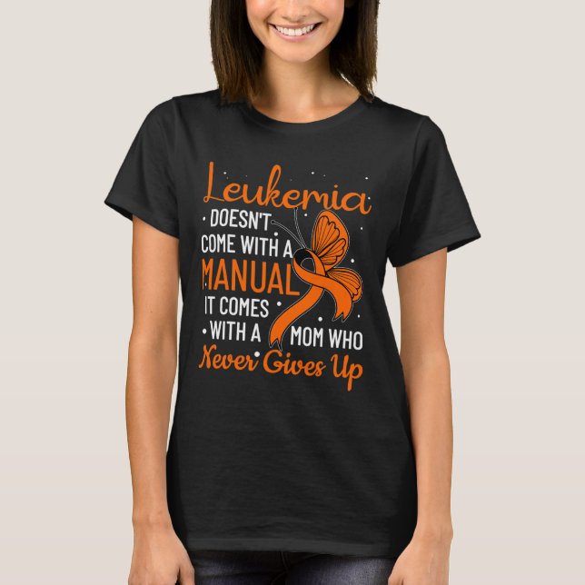 Camiseta No viene con leucemia manual (Anverso)
