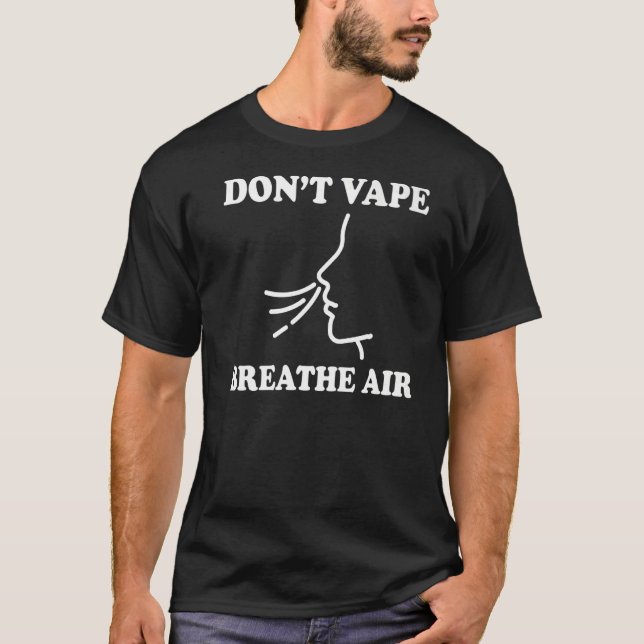 Camiseta No viole la prima anti Vape de Air Anti (Anverso)