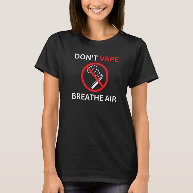 Camiseta No viole la prima anti-Vaping de aire (Anverso)