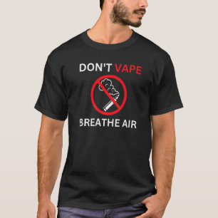 Camiseta No viole la prima anti-Vaping de aire