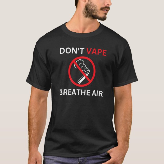 Camiseta No viole la prima anti-Vaping de aire (Anverso)