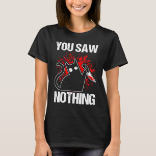 Camiseta No viste nada de negro asesino de gatos en sarcasm
