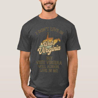 CAMISETA NO VIVO EN VIRGINIA OCCIDENTAL SINO EN VIRGEN OCCI