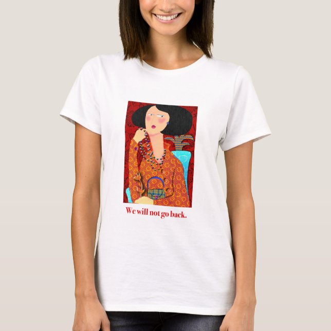 Camiseta No volveremos. (Anverso)