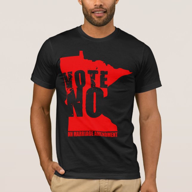 CAMISETA NO VOTE NINGUNA ENMIENDA DE LA BODA DE MINNESOTA (Anverso)