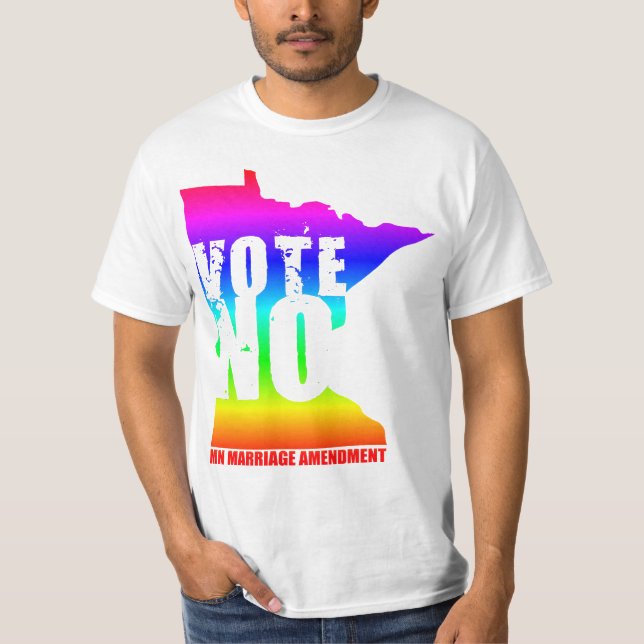 CAMISETA NO VOTE NINGUNA ENMIENDA DE LA BODA DE MINNESOTA (Anverso)