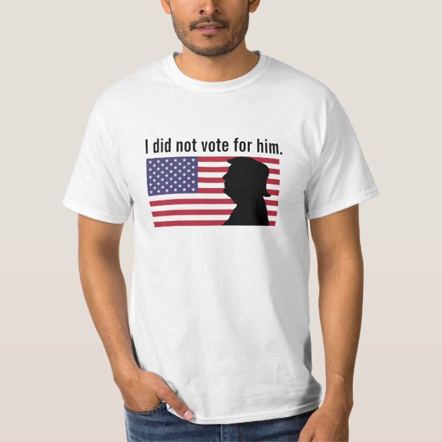 Camiseta No voté por Trump (Anverso)