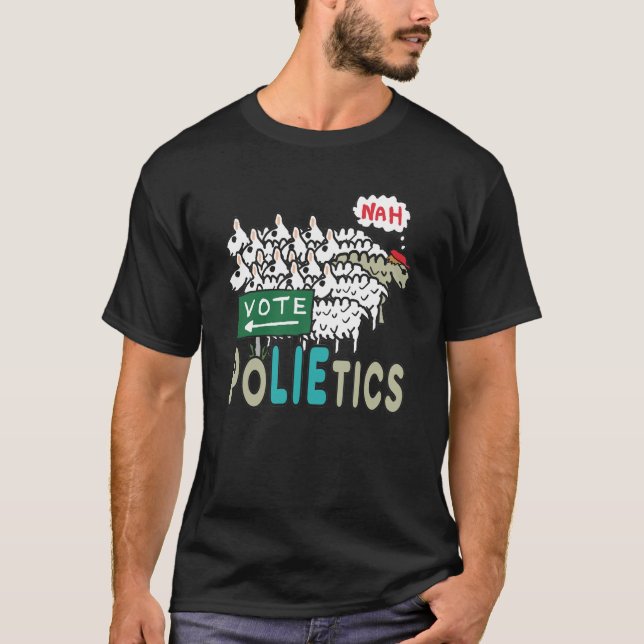 Camiseta No voten a la política (Anverso)