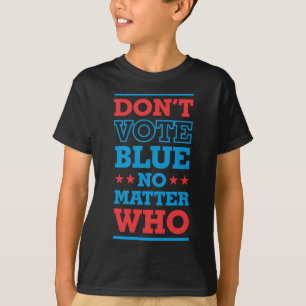 Camiseta No voten azul No Quién 3- Pegatina de ironía polít
