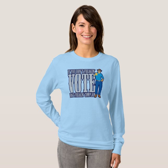 Camiseta No VOTEN No se quejen (Anverso completo)