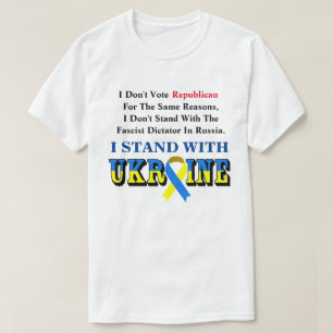 Camiseta No voto republicano, estoy con UCRANIA