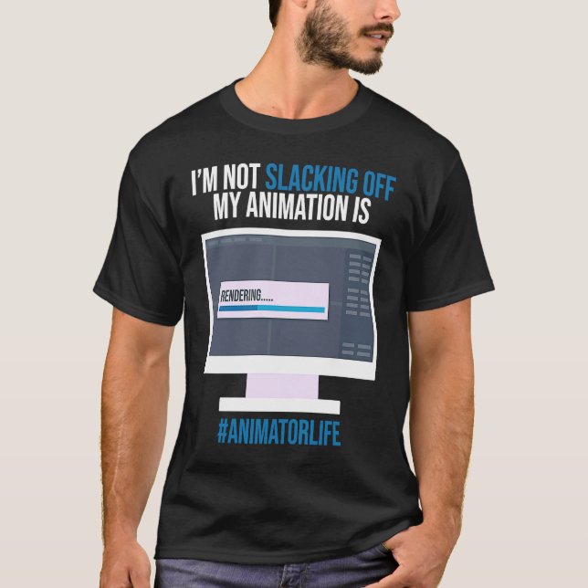 Camiseta No voy a cortar mi animación 3D (Anverso)