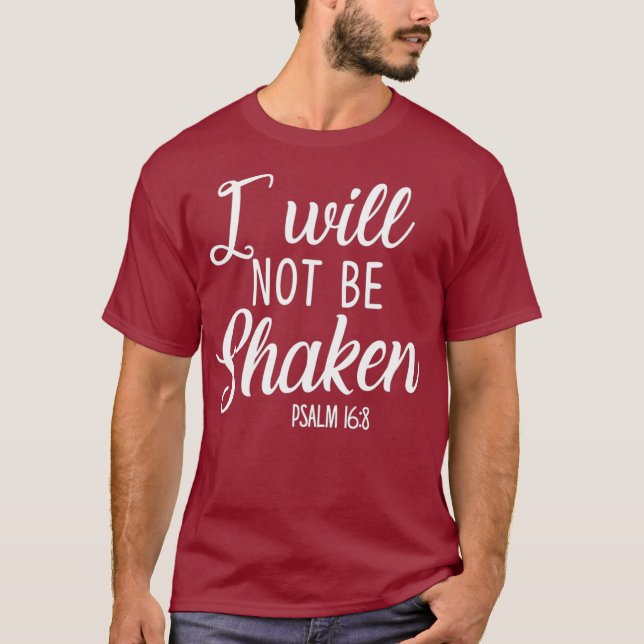 Camiseta No voy a estar sacudida Salario Biblia versus conf (Anverso)
