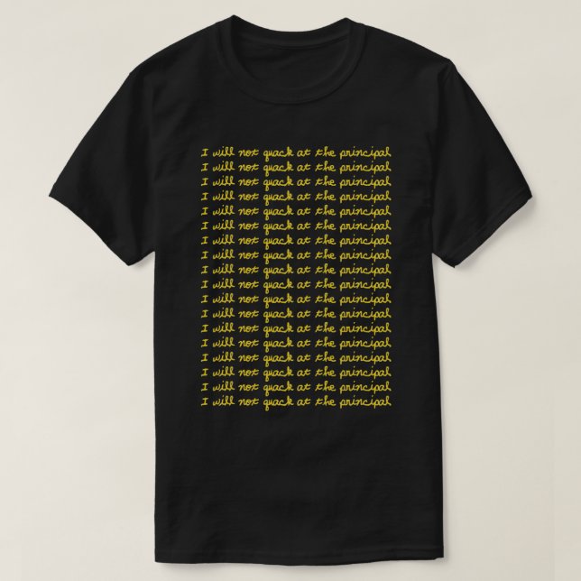 Camiseta No voy a hacer un codazo con el amarillo principal (Diseño del anverso)