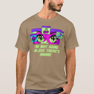 Camiseta No voy a menos que haya introvertido de anime Intr
