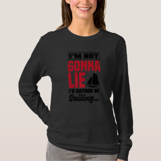 Camiseta No voy a mentir Prefiero navegar Capitán Bo