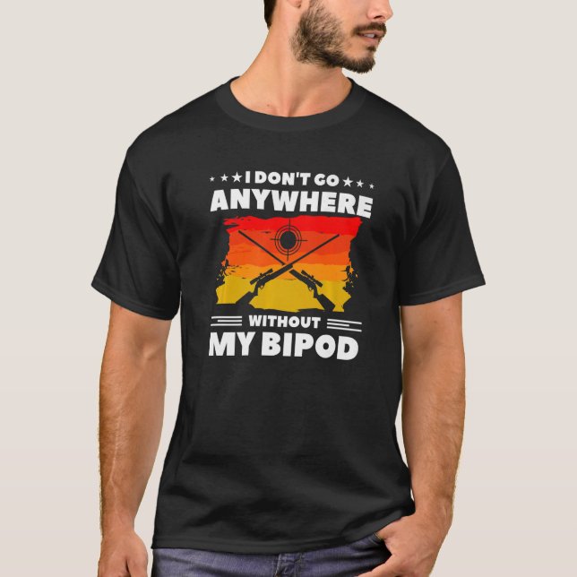 Camiseta No voy a ninguna parte sin mi Bipod Coyote Huntin (Anverso)