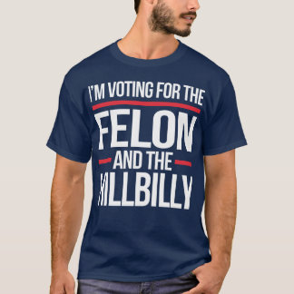 Camiseta No voy a votar por el criminal y la ladrona