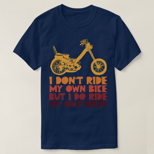 Camiseta No voy en bicicleta pero sí en mi propia bicicleta (Diseño del anverso)