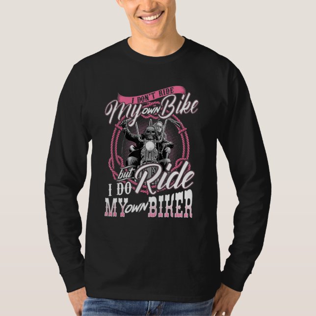 Camiseta No voy en bicicleta pero sí en mi propia bicicleta (Anverso)