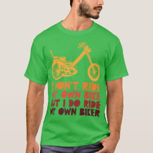 Camiseta No voy en bicicleta pero sí en mi propia bicicleta