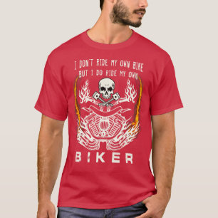 Camiseta No voy en motocicleta a mi propia chica de bicicle