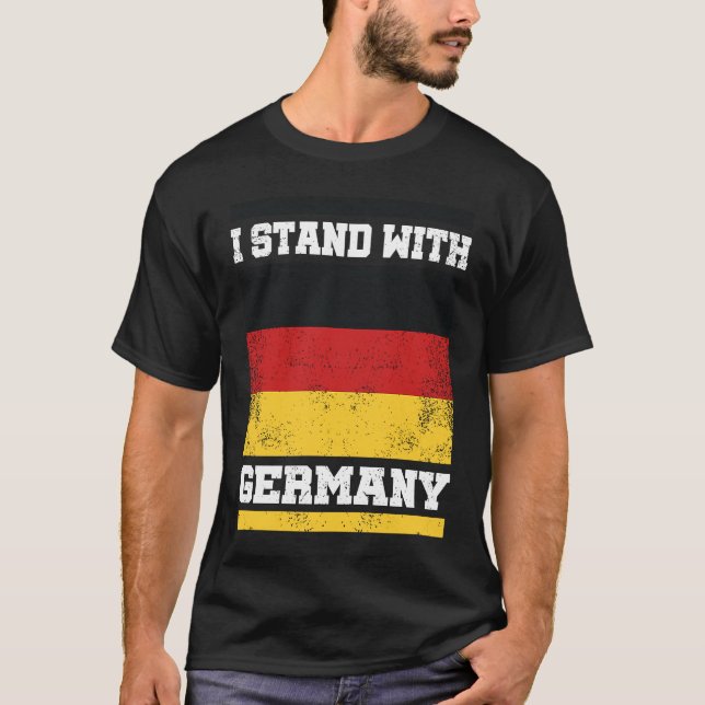 Camiseta No war in europe I Deutschland Flagge I I stand wi (Anverso)