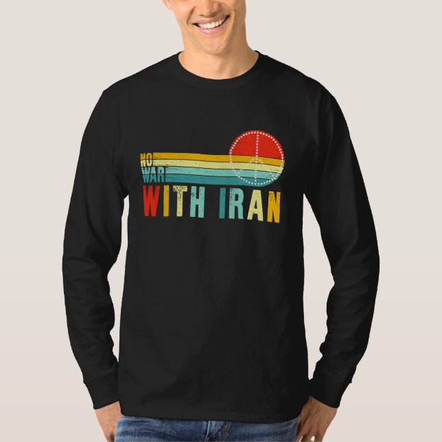 Camiseta No War With Iran Peace in the Middle East Politica (Anverso)