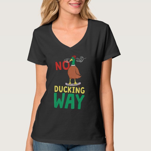Camiseta No Way Duck  Pato (Anverso)