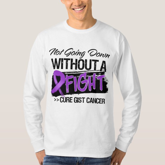 Camiseta No yendo abajo sin una lucha - cáncer del ESENCIAL (Anverso)